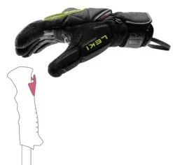 LEKI WCR COACH 3D Skihandschuh Mit Trigger System UNISEX Collection 2024 -ActionSport Würzburg Shop 654803301 WCR Coach 3D black ice lemon 2024 5