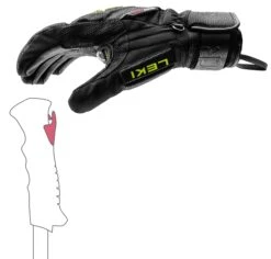 LEKI WCR C-TECH 3D Race Skihandschuh Mit Trigger System UNISEX Collection 2024 -ActionSport Würzburg Shop 654806301 WCR C Tech 3D black lice lemon 2024 4