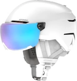 ATOMIC SAVOR VISOR STEREO Skihelm Snowboardhelm Collection 2024 -ActionSport Würzburg Shop AN5005714 4 GHO SAVOR VISOR STEREO WHITE HEATHER.png.high res
