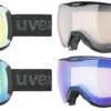 UVEX DOWNHILL 2100 V VARIOMATIC Skibrille Snowboardbrille Collection 2024 -ActionSport Würzburg Shop S5503912030 downhill 2100V black matset