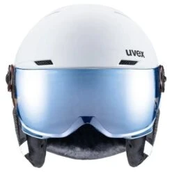 UVEX ROCKET JUNIOR VISOR Visier Skihelm Snowboardhelm Collection 2024 -ActionSport Würzburg Shop rocket white black 2024 3