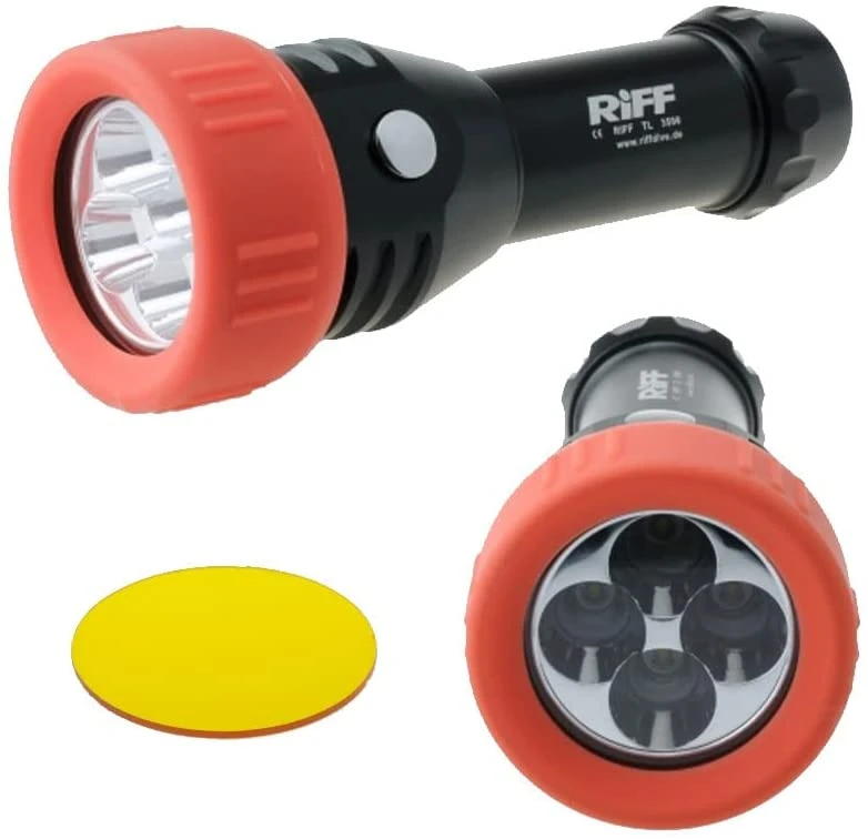 RIFF TL 3500 Tauchlampe Taucherleuchte Mit Gelbfilter 3 RIFF TL 3500 Tauchlampe Taucherleuchte Mit Gelbfilter